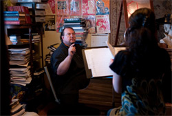 carl teaching in the studio